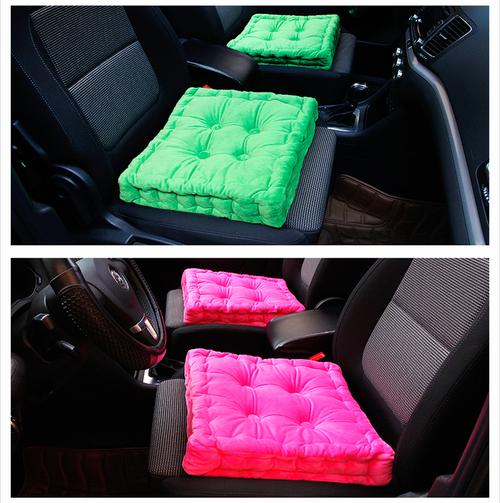 冬季單片汽車坐墊車內飾品裝飾用品超市保暖毛絨車用單個通用座墊